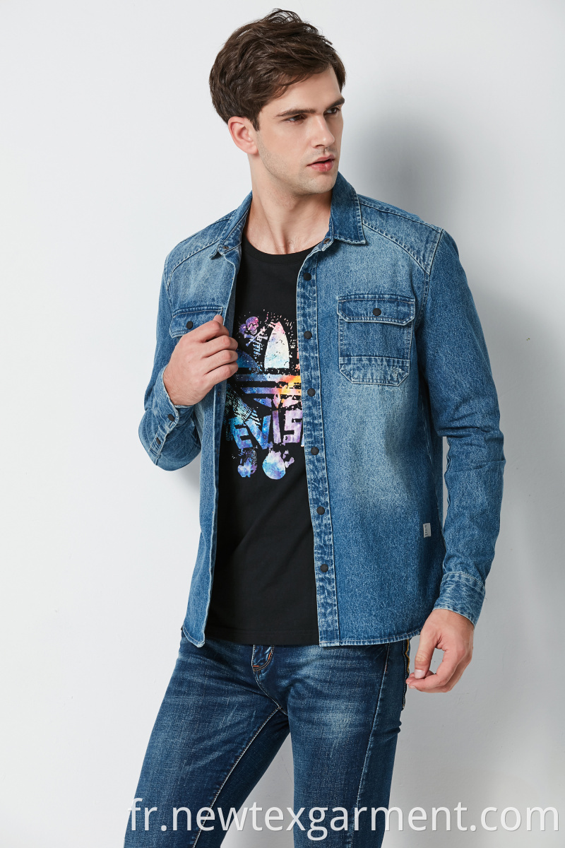 MENS FASHION DENIM SHIRT